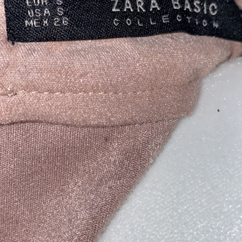 Zara Basic Collection Small Suede Texture Dress - image 5